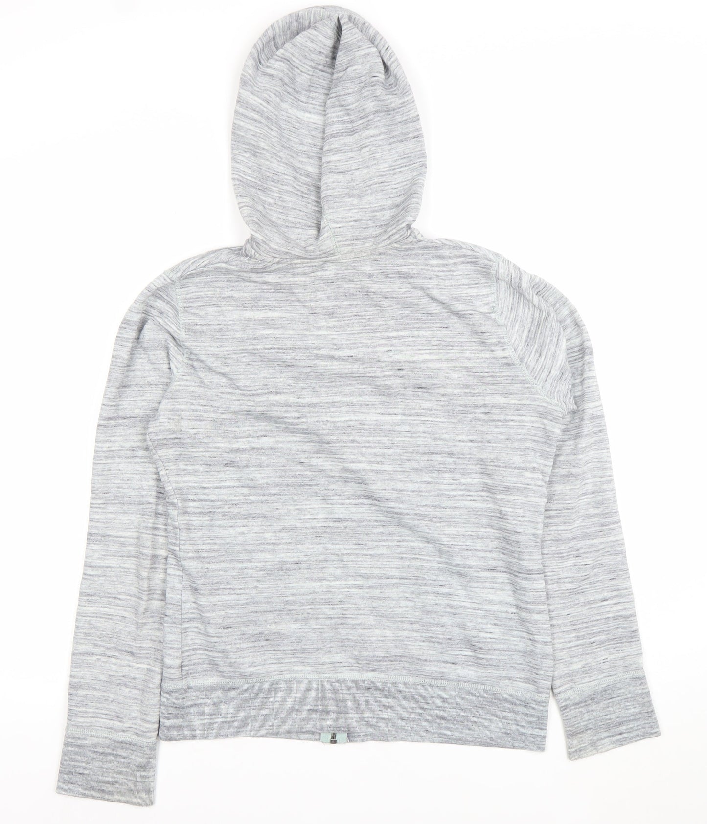 Mossimo Supply Co Women Grey Full Zip Hoodie M Hooded Casual Cotton Blend