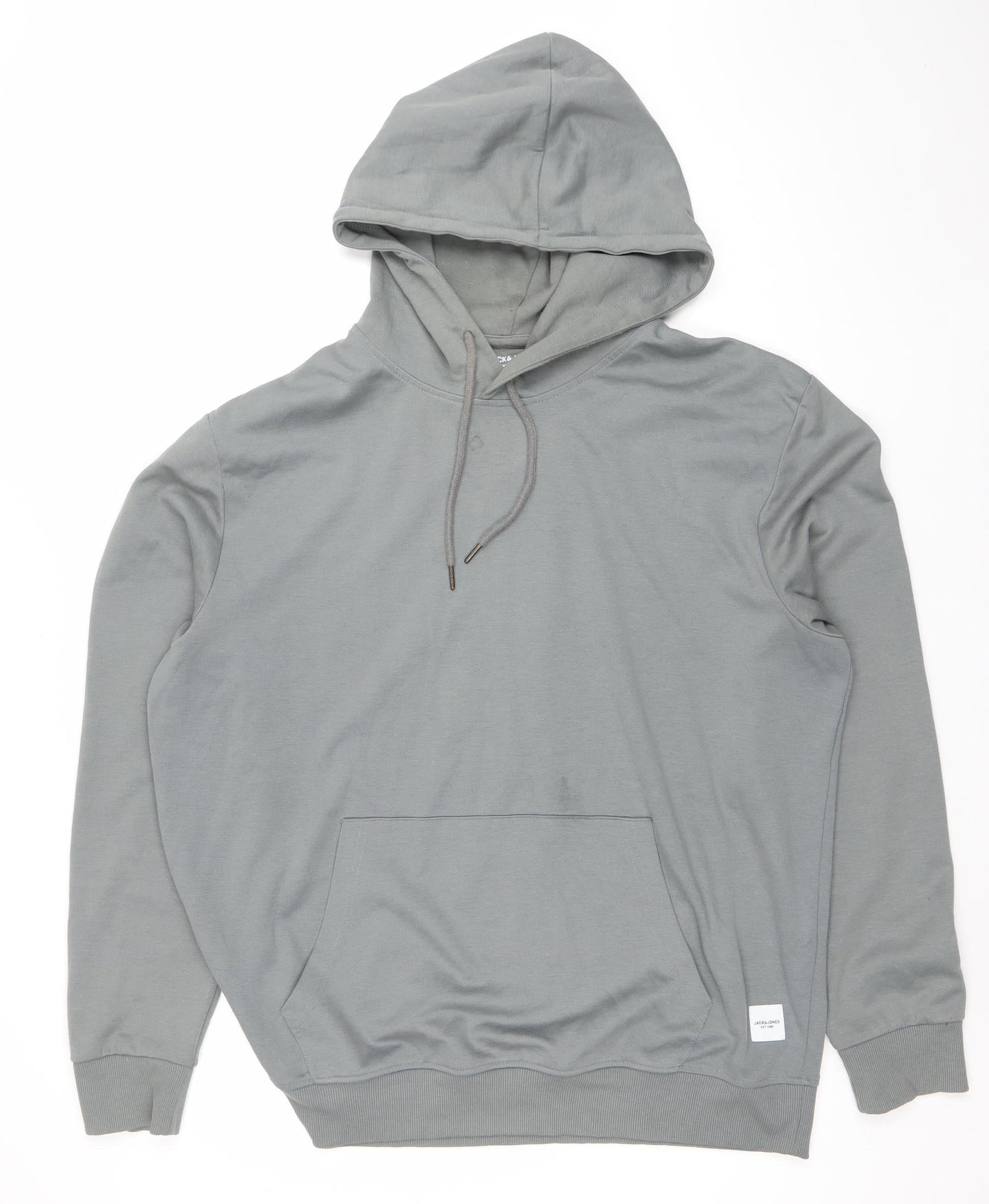 Mens UK Size 2XL JACK & JONES Grey Pullover Hoodie