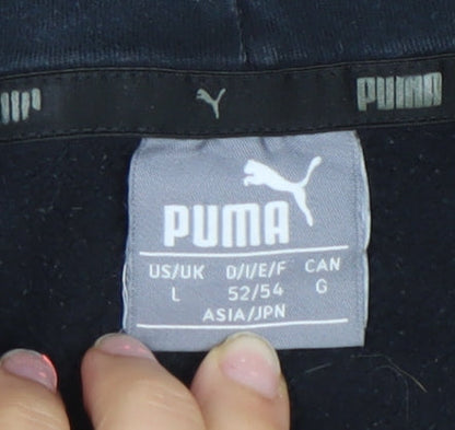 Mens UK Size L PUMA Black Pullover Hoodie