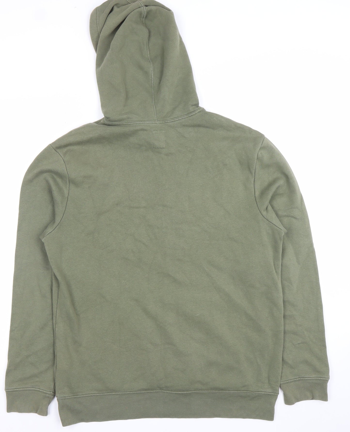 GAP Men’s Green Pullover Hoodie M Regular Fit Fleece Logo