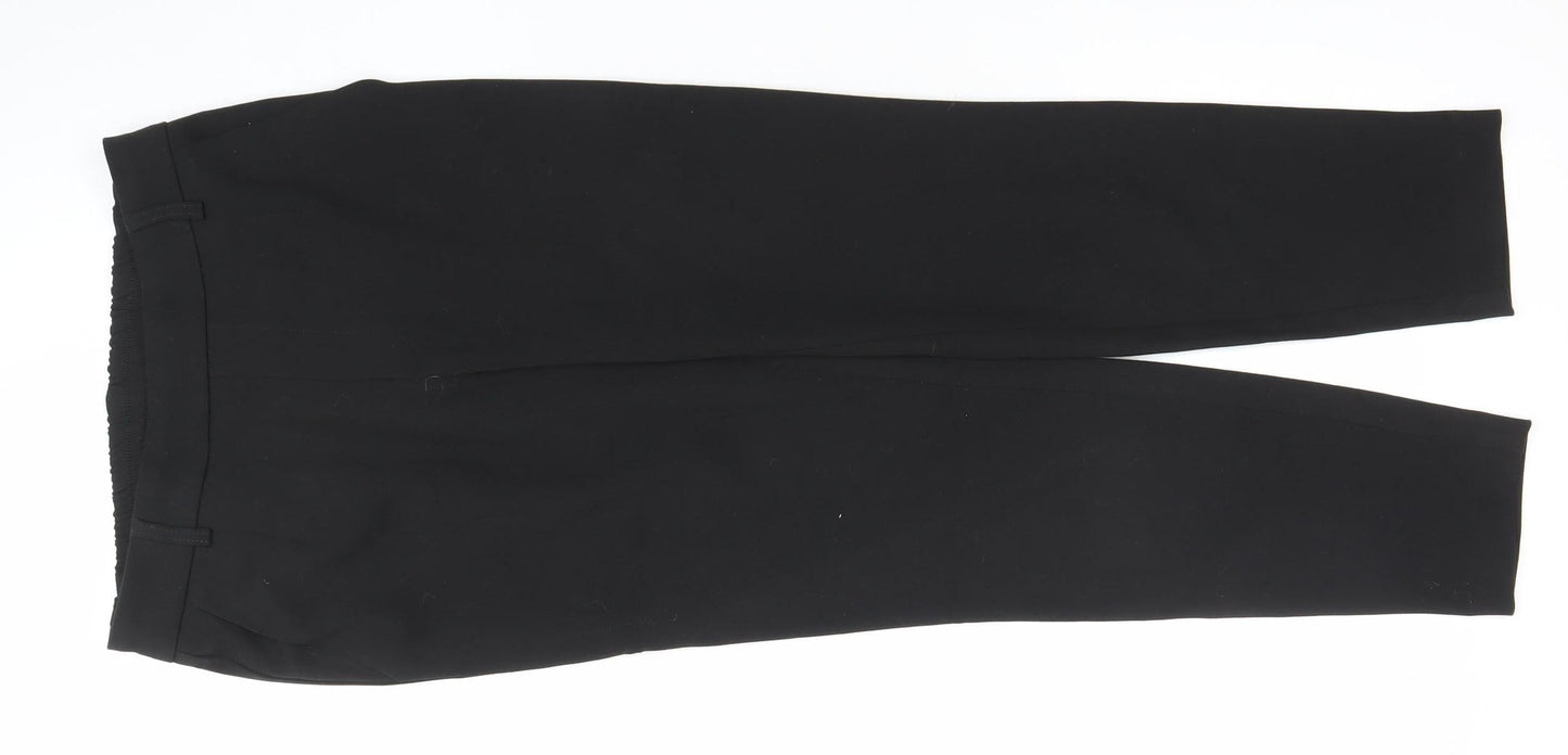 Vila Womens Black Slim Tapered Work Trousers Size 8