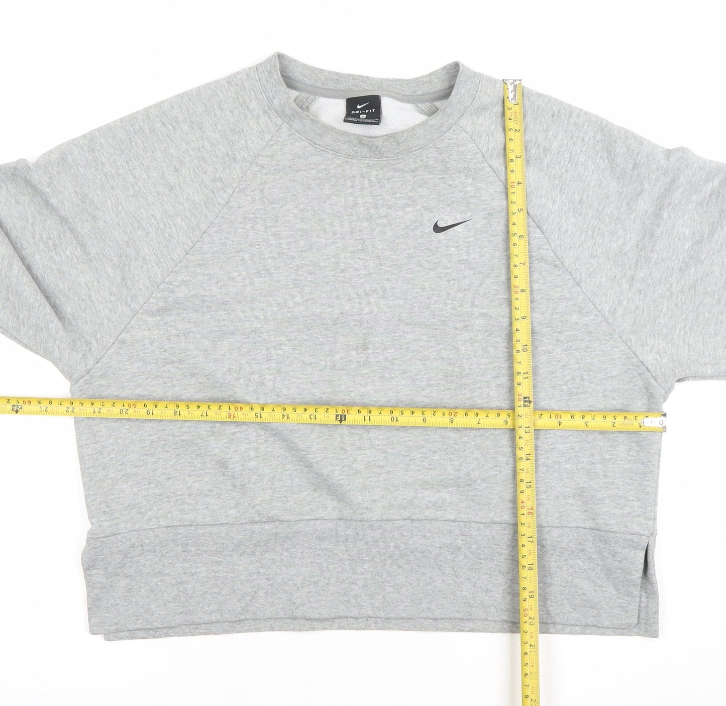Nike Dri-FIT Women's Grey Crew Neck Pullover Sweatshirt Size M