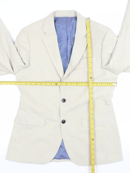 Marks and Spencer Men's Beige 38in Classic Two-Button Blazer