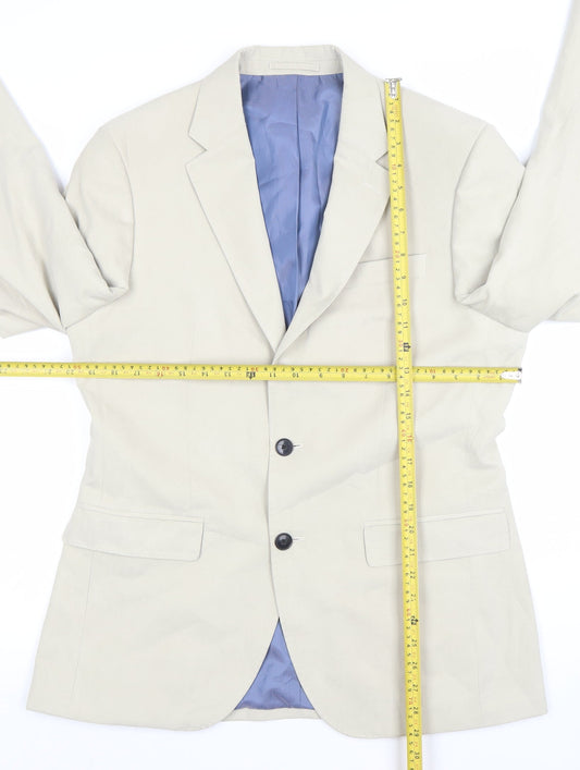 Marks and Spencer Men's Beige 38in Classic Two-Button Blazer