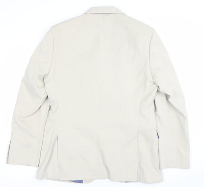 Marks and Spencer Men's Beige 38in Classic Two-Button Blazer