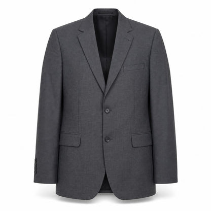 Front view of Tu Man Grey 40R Tailored Fit Single Breasted Blazer Jacket