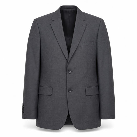 Tu Man Grey 40R Tailored Fit Single Breasted Blazer Jacket