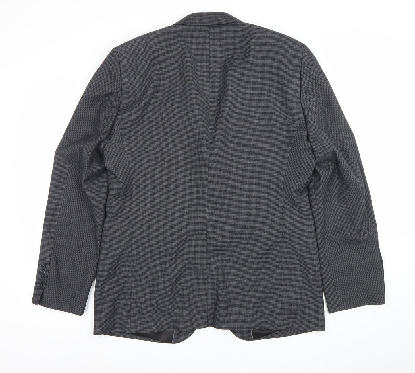 Tu Man Grey 40R Tailored Fit Single Breasted Blazer Jacket