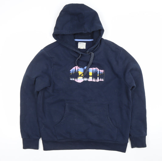 Womens UK Size 12 Mountain Warehouse Blue Pullover Hoodie