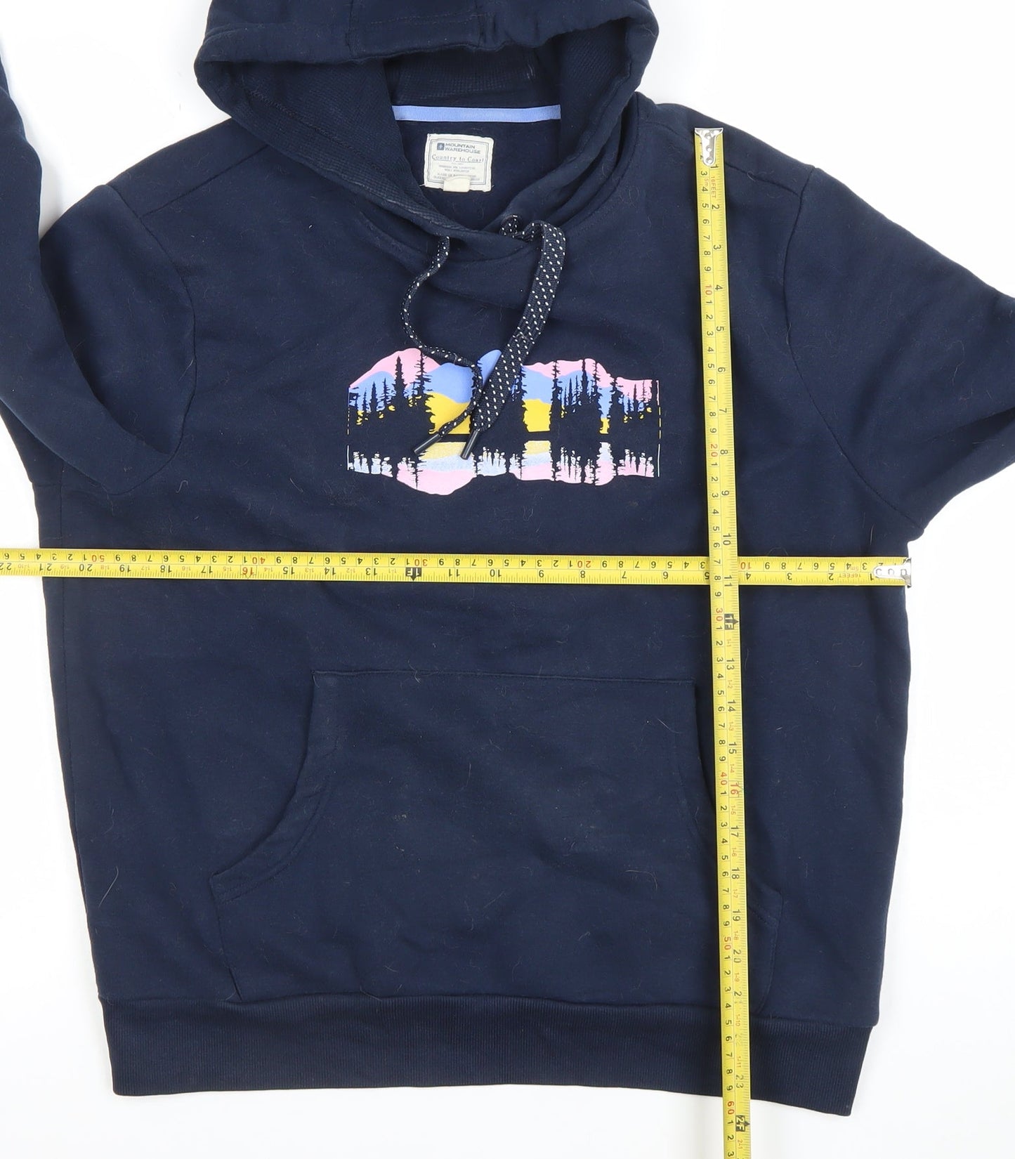 Womens UK Size 12 Mountain Warehouse Blue Pullover Hoodie