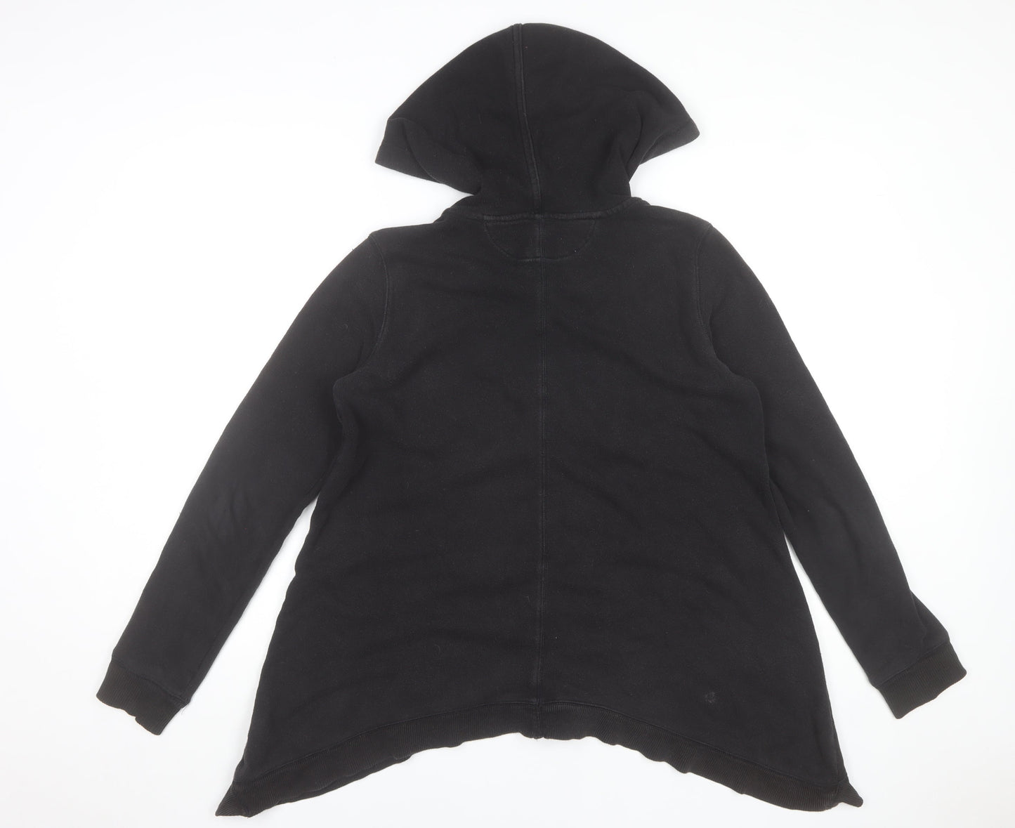 Womens UK Size M Calvin Klein Black Full Zip Hoodie