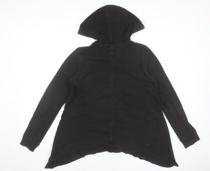 Womens UK Size M Calvin Klein Black Full Zip Hoodie