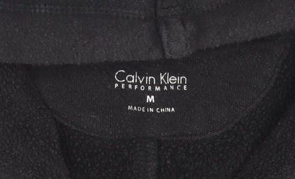 Womens UK Size M Calvin Klein Black Full Zip Hoodie