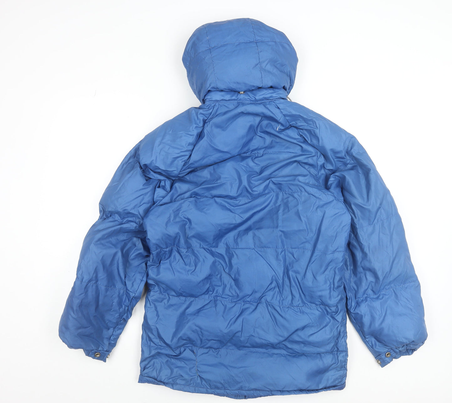 Macbean Men Blue Down Puffer Jacket S Hooded Winter Coat