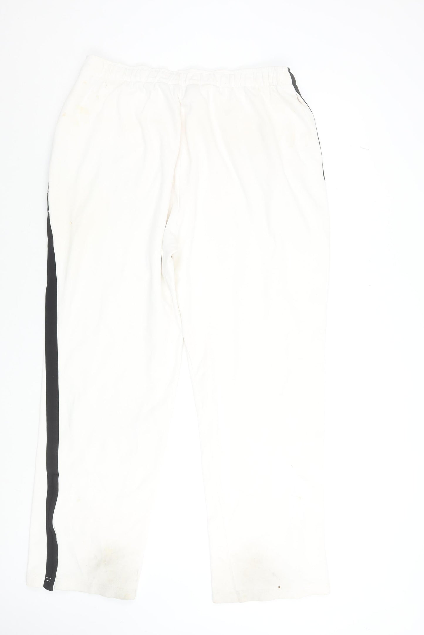 Ralph Lauren Men's White XL Sweatpants with Black Stripe