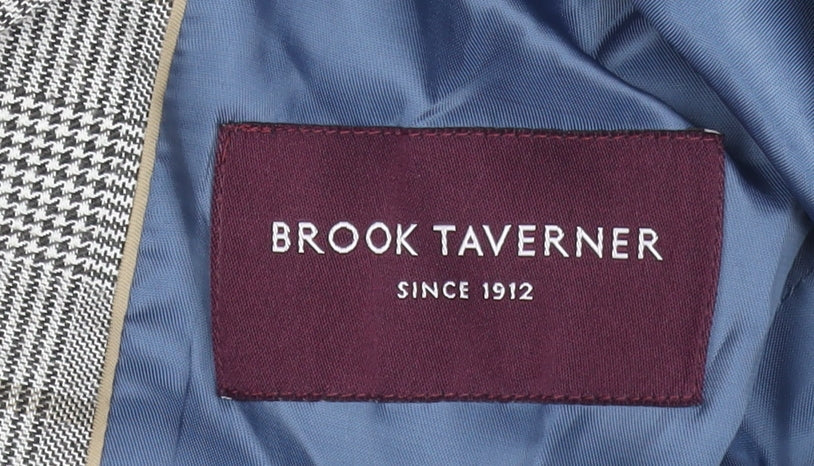 Mens UK Size 42 Brook Taverner Regular Grey Suit Jacket