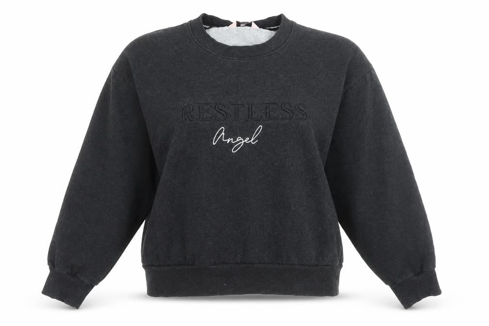 Boux Avenue Women’s Black Crew Neck Pullover Sweatshirt UK 14