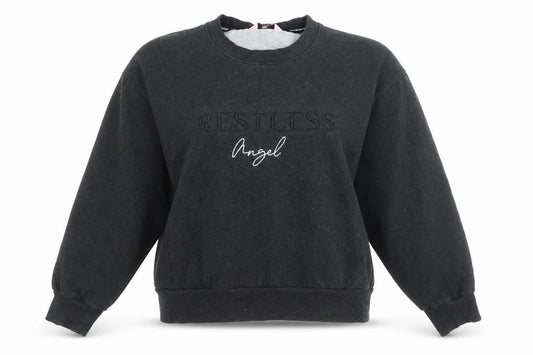 Boux Avenue Women’s Black Crew Neck Pullover Sweatshirt UK 14
