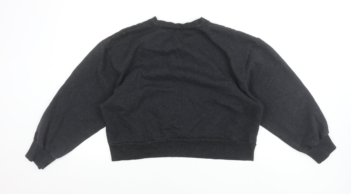 Boux Avenue Women’s Black Crew Neck Pullover Sweatshirt UK 14