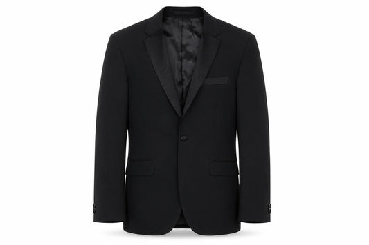Marks and Spencer Men’s Black Wool Blend 36in Shawl Lapel Jacket