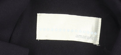 Amarant Women Black Size 12 Classic Single-Breasted Blazer