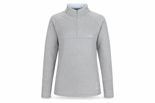 Wedze Womens Grey 1/4 Zip Fleece Ski Jacket Size S Regular Fit