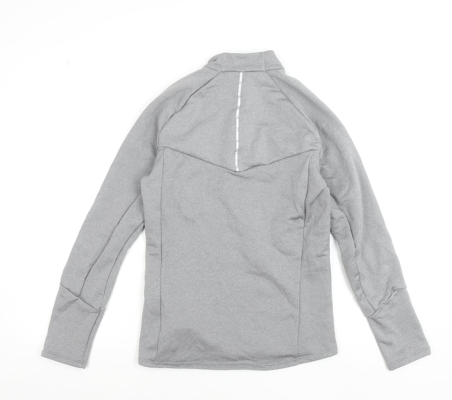Wedze Womens Grey 1/4 Zip Fleece Ski Jacket Size S Regular Fit