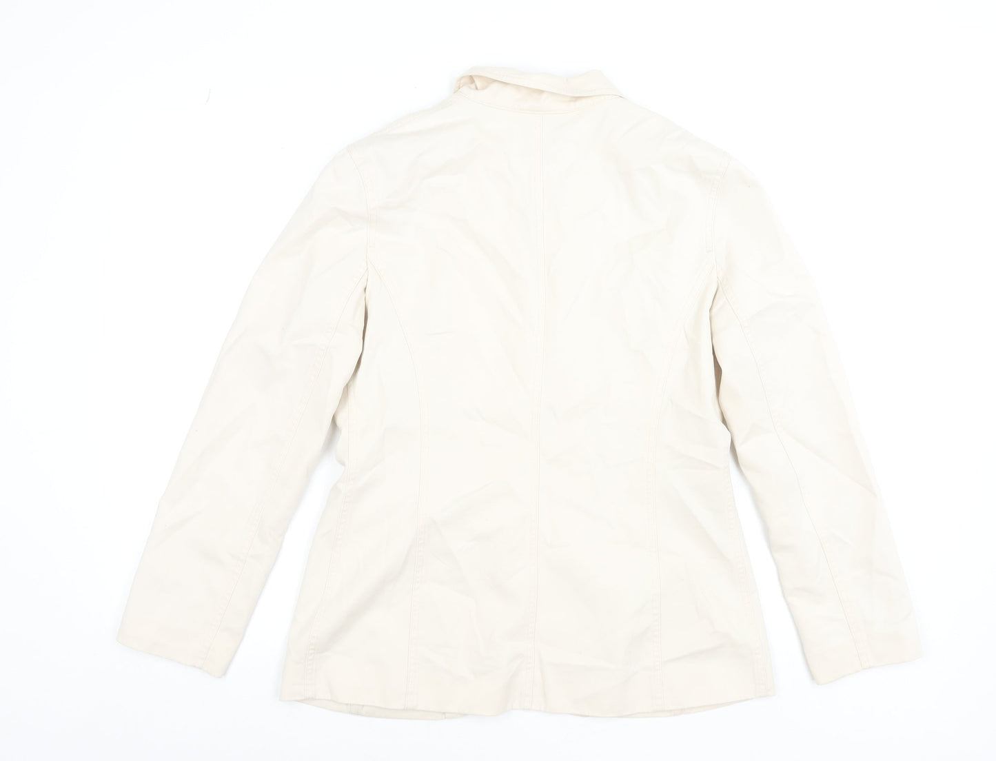 Womens UK Size 8 Liz Claiborne Beige Basic Jacket