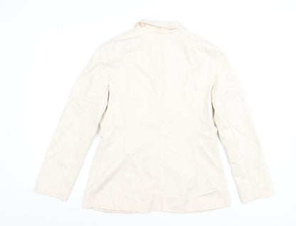 Womens UK Size 8 Liz Claiborne Beige Basic Jacket