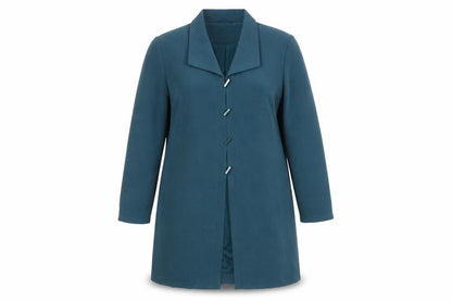 Jacques Vert Women's Blue Formal Mid-Length Overcoat Size 18