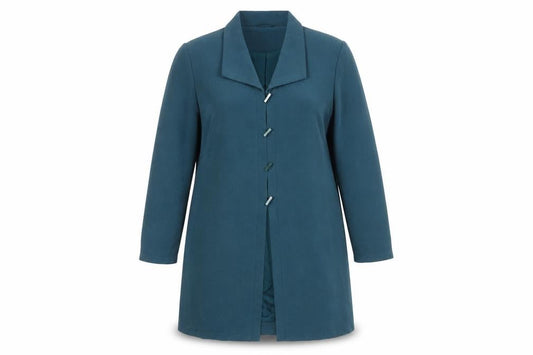 Jacques Vert Women's Blue Formal Mid-Length Overcoat Size 18