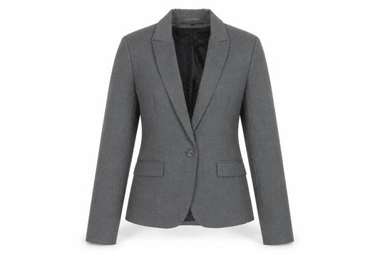Next Women Grey Tailoring Single-Breasted Blazer Size 12