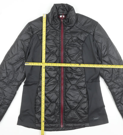 Decathlon Women Black Quilted Puffer Jacket Size 12