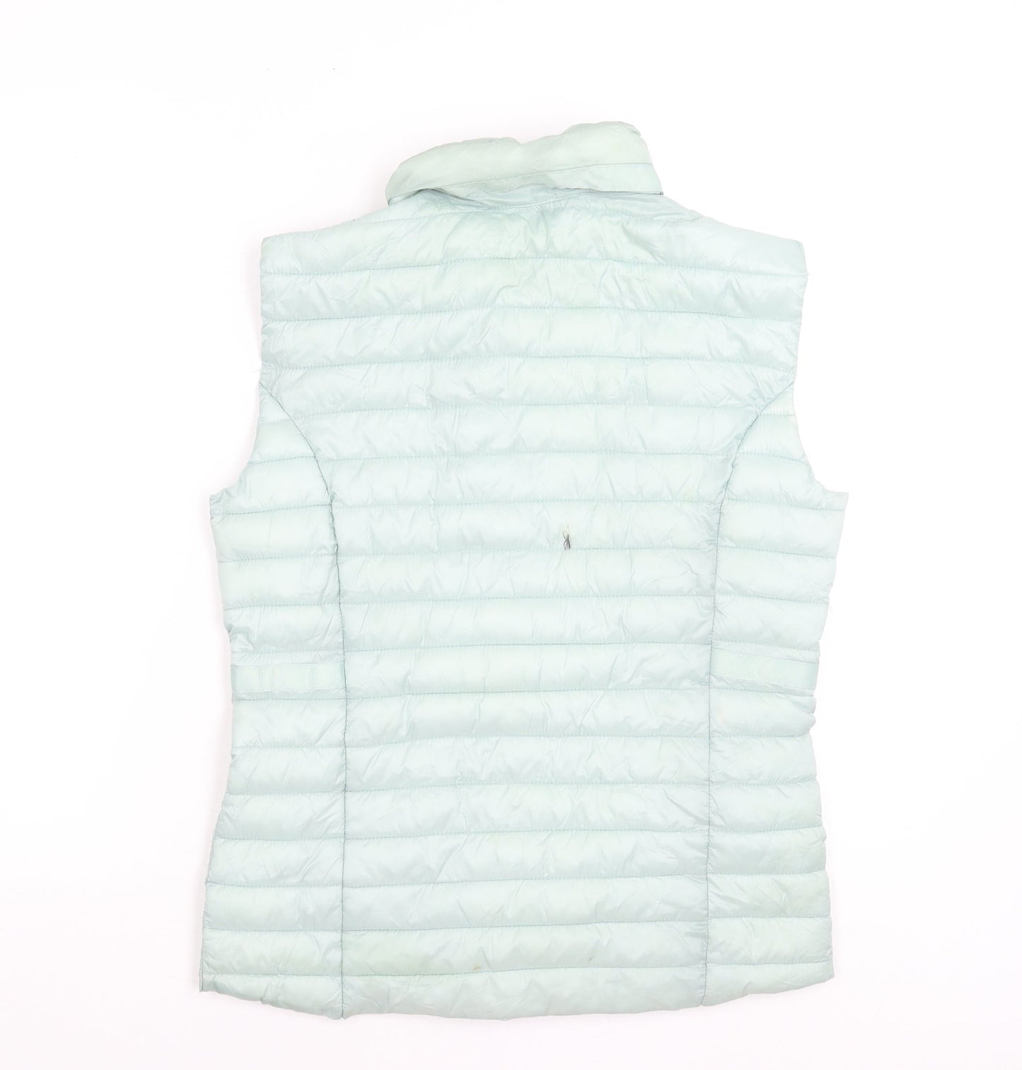 Classic Womens Green Quilted Puffer Waistcoat Size 12