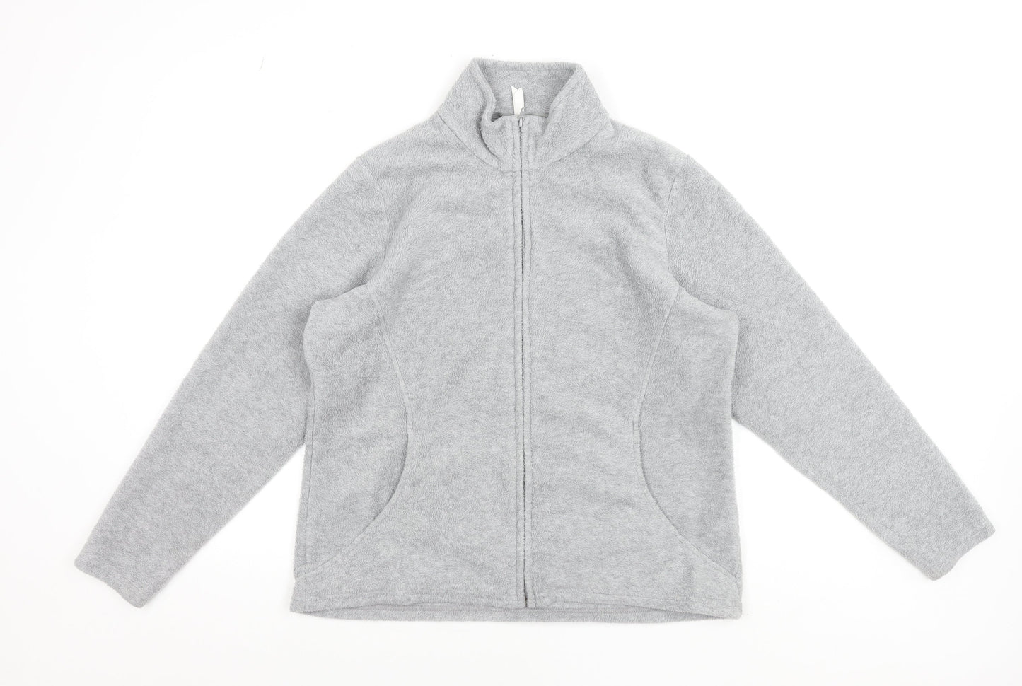 Marks and Spencer Women’s Grey Fleece Full Zip Jacket UK 18