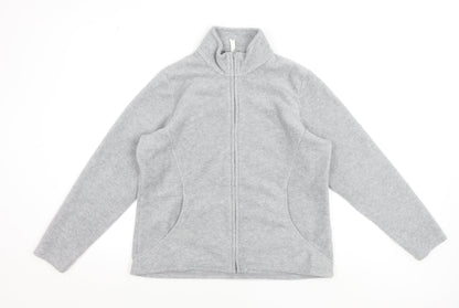 Marks and Spencer Women’s Grey Fleece Full Zip Jacket UK 18