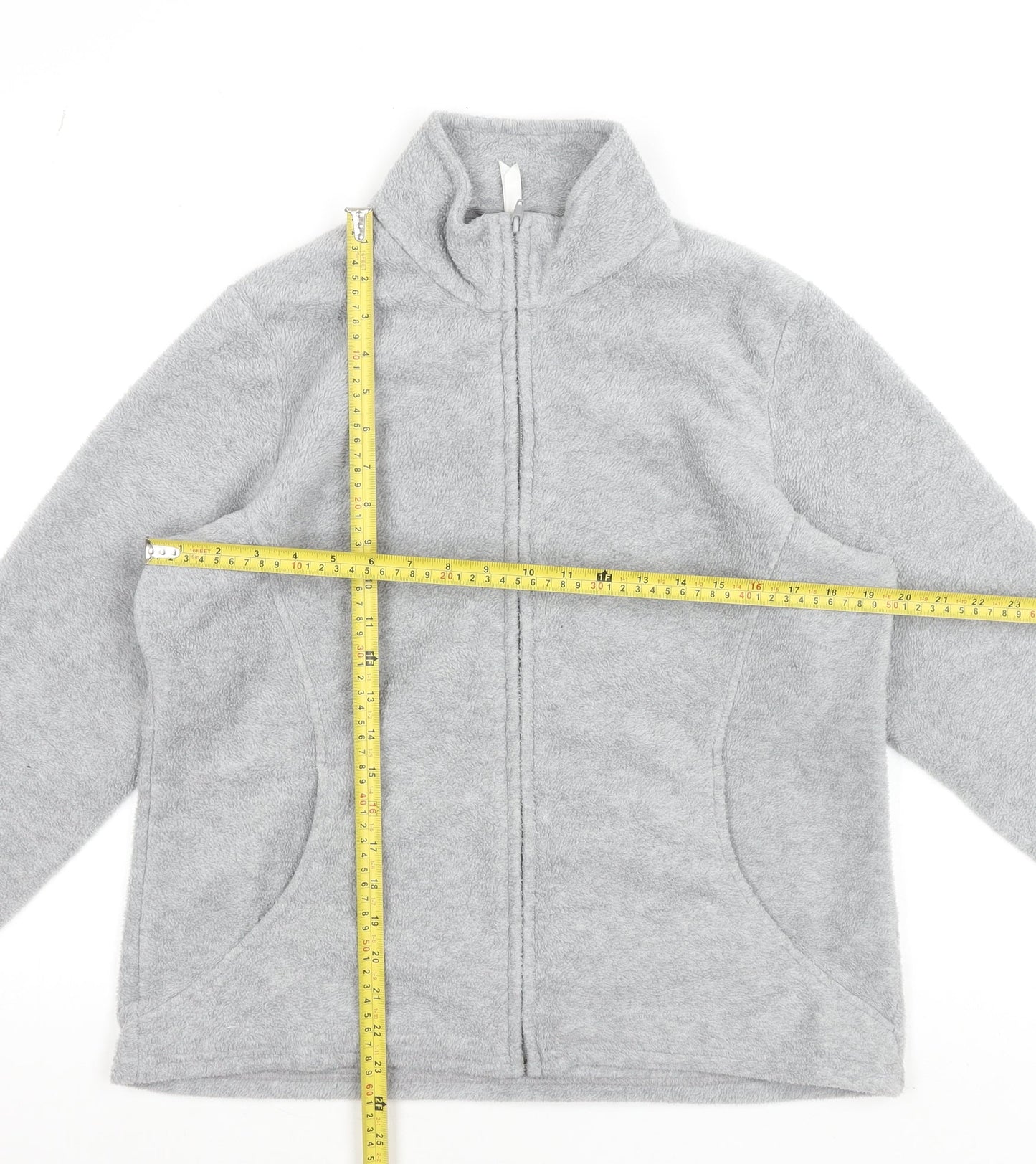 Marks and Spencer Women’s Grey Fleece Full Zip Jacket UK 18