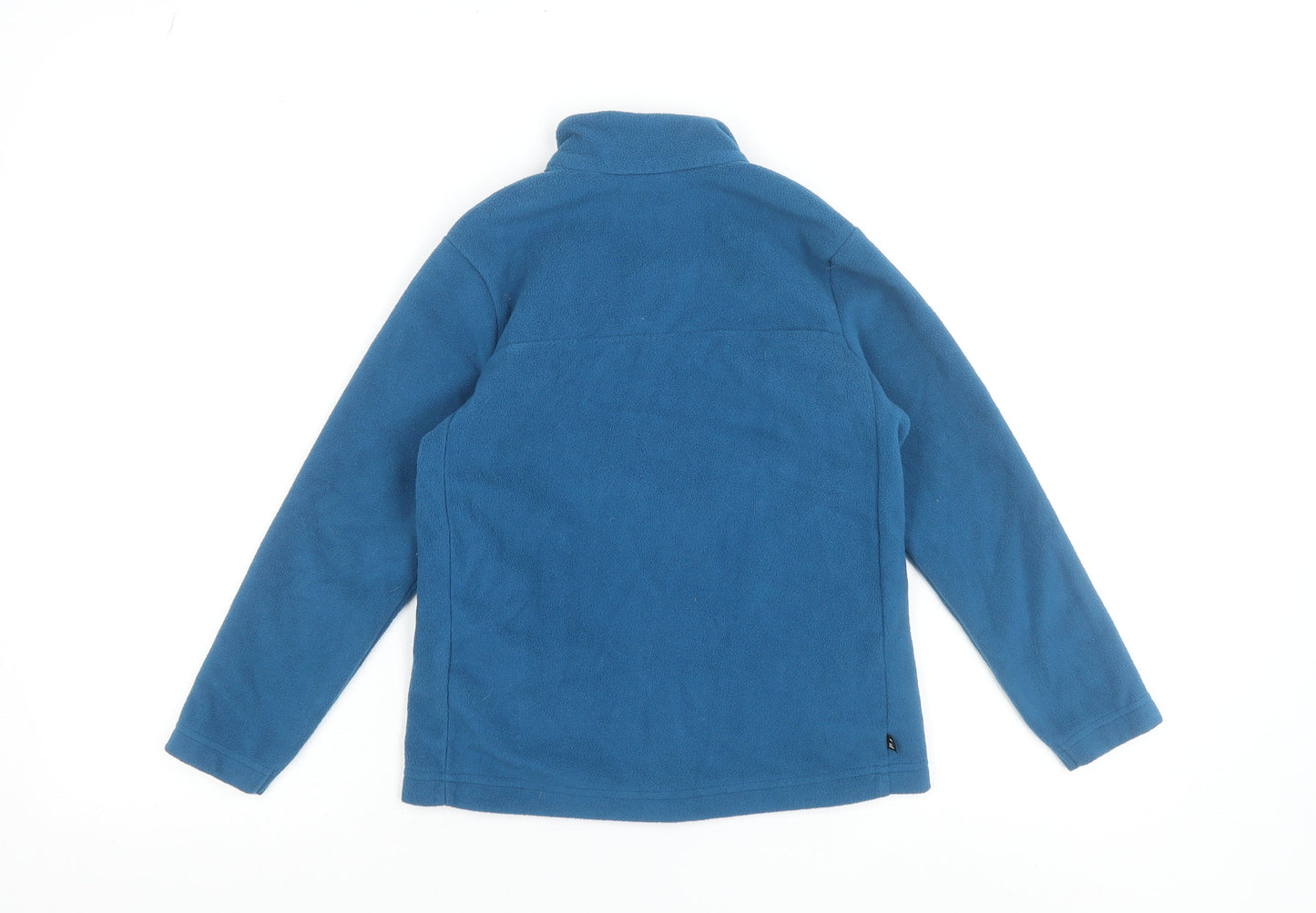 Quechua Boys Blue Fleece Jacket 7-8 Years Full Zip Hiking Outdoor Warm