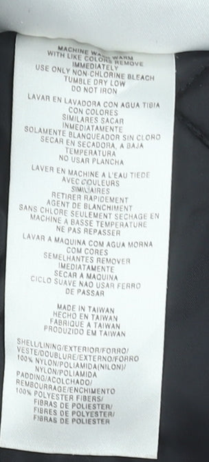 Adidas Men's Black Puffer Jacket M Hooded Full Zip Winter Coat