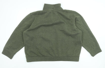 Mens UK Size 2XL Regatta Green Henley Sweatshirt