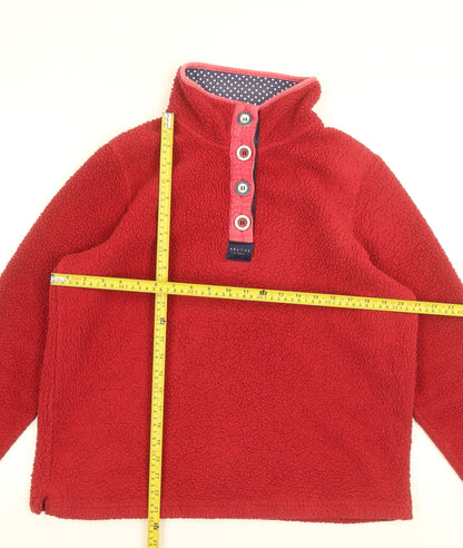 Arctic Storm Women’s Red Fleece Henley Sweatshirt Size M