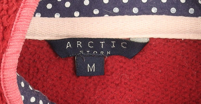 Arctic Storm Women’s Red Fleece Henley Sweatshirt Size M