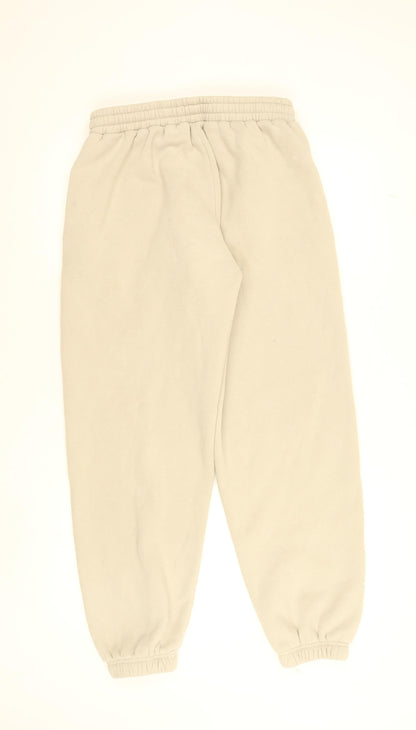 White Fox Women's Beige Sweatpants Jogger M Cotton Blend