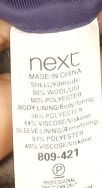 Next Men's Grey 40S Wool Blend Single-Breasted Suit Jacket