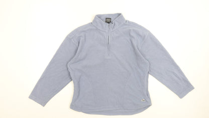 Tiso Women's Blue Microfleece 1/2 Zip Pullover Sweatshirt Size 14