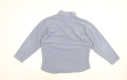 Tiso Women's Blue Microfleece 1/2 Zip Pullover Sweatshirt Size 14
