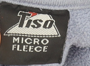 Tiso Women's Blue Microfleece 1/2 Zip Pullover Sweatshirt Size 14