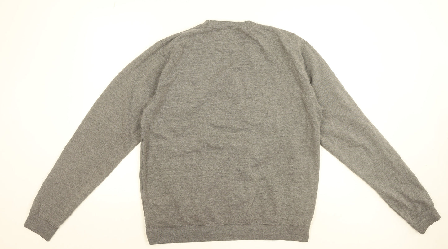 TMR Originals Women's Grey Cotton Blend Pullover Sweatshirt Size 16