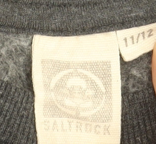 Saltrock Boys Grey Graphic Pullover Sweatshirt 11-12 Years