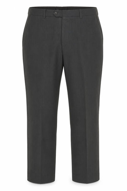 Next Men's Black Wool Blend Dress Trousers 34S Regular Fit